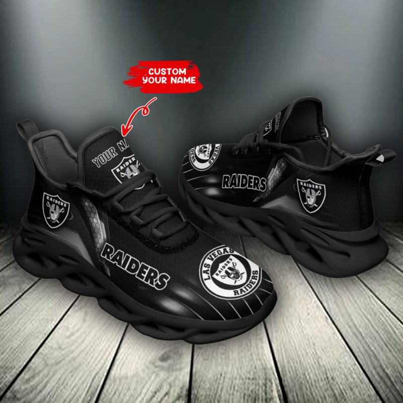 Las Vegas Raiders Yezy Sneakers Side View