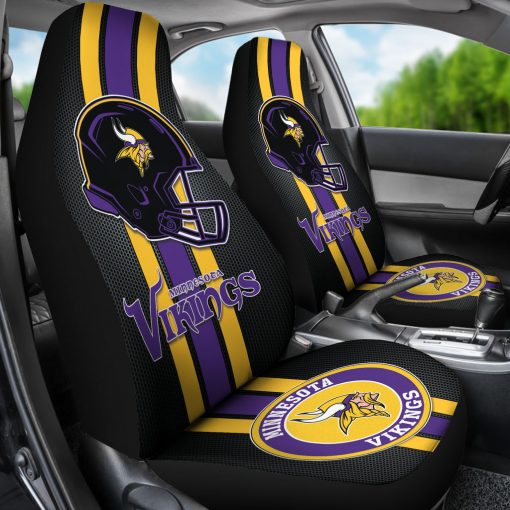 Minnesota Vikings Car Seat Cover Detail