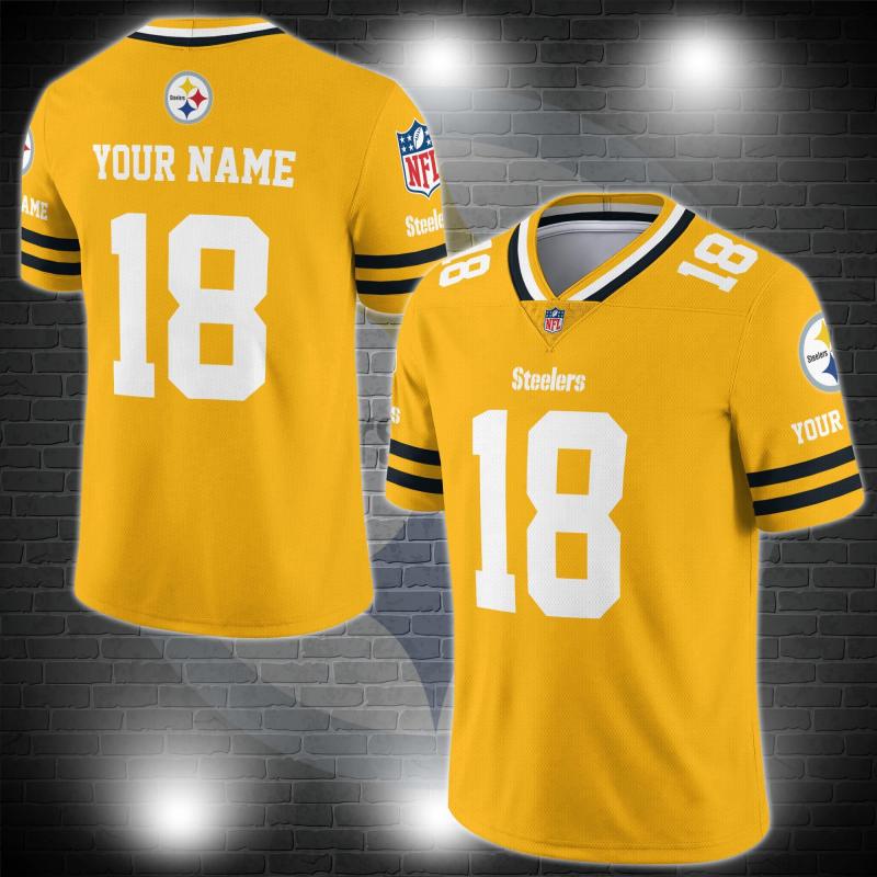 Pittsburgh Steelers Personalized V-neck Football Jersey
