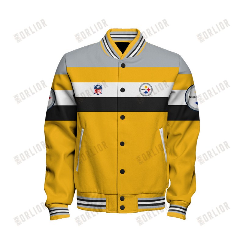 Pittsburgh Steelers Varsity Jacket Image 2