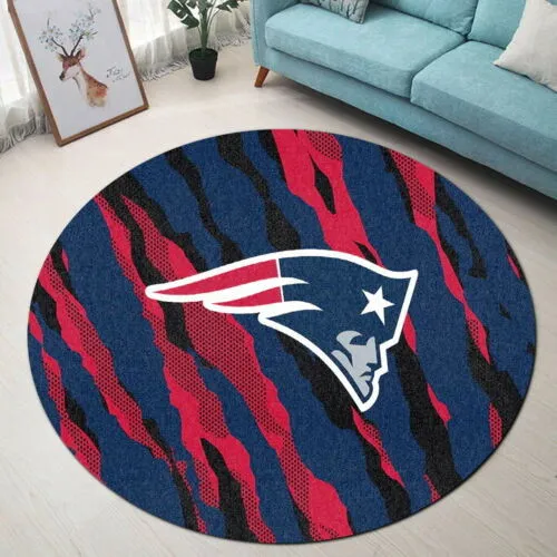 New England Patriots Round Rug 50