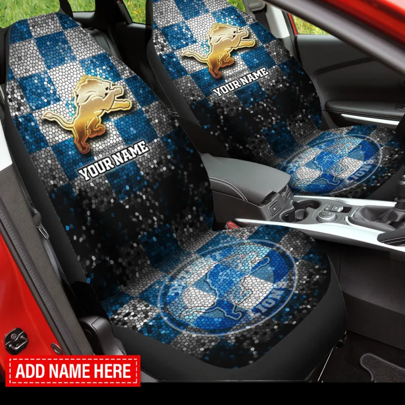 Detroit Lions Personalized Car Seat Covers
