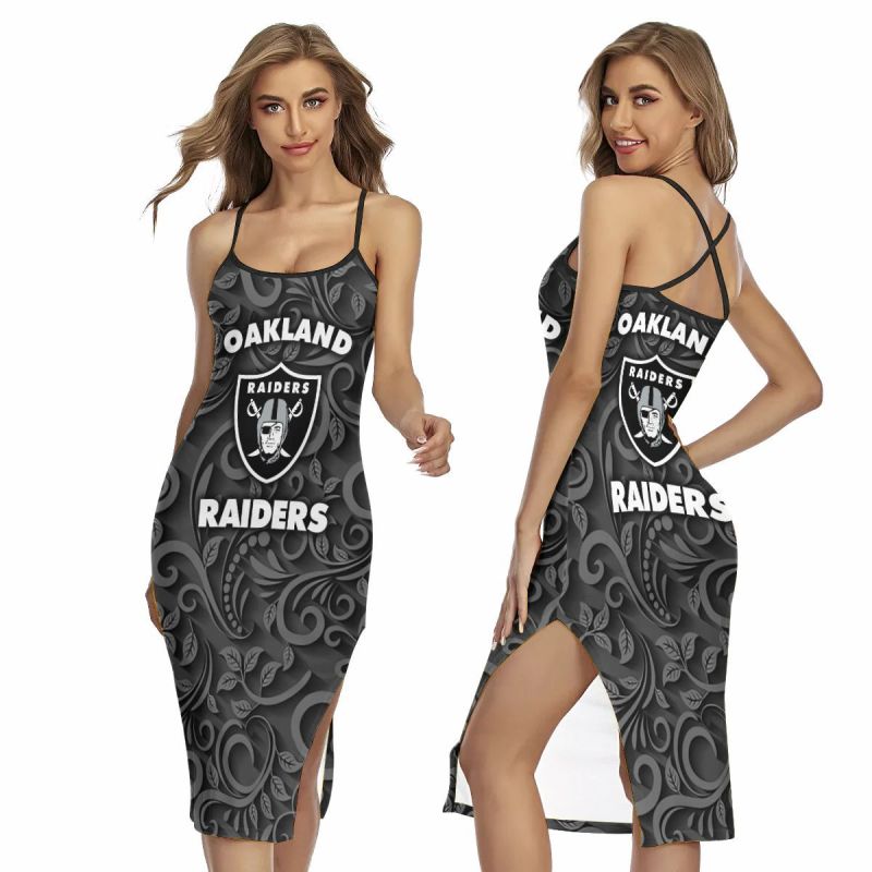 Las Vegas Raiders Women's Back Cross Cami Dress