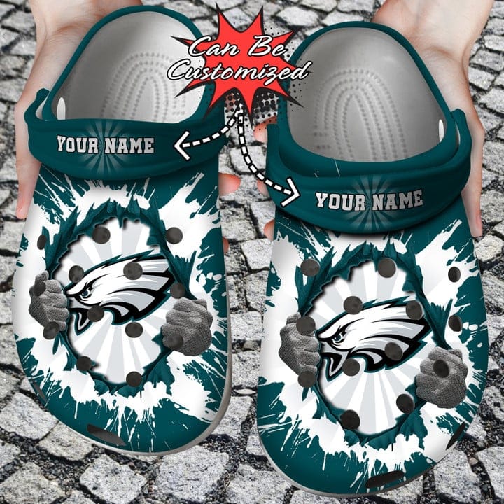 Philadelphia Eagles Personalized Clogs