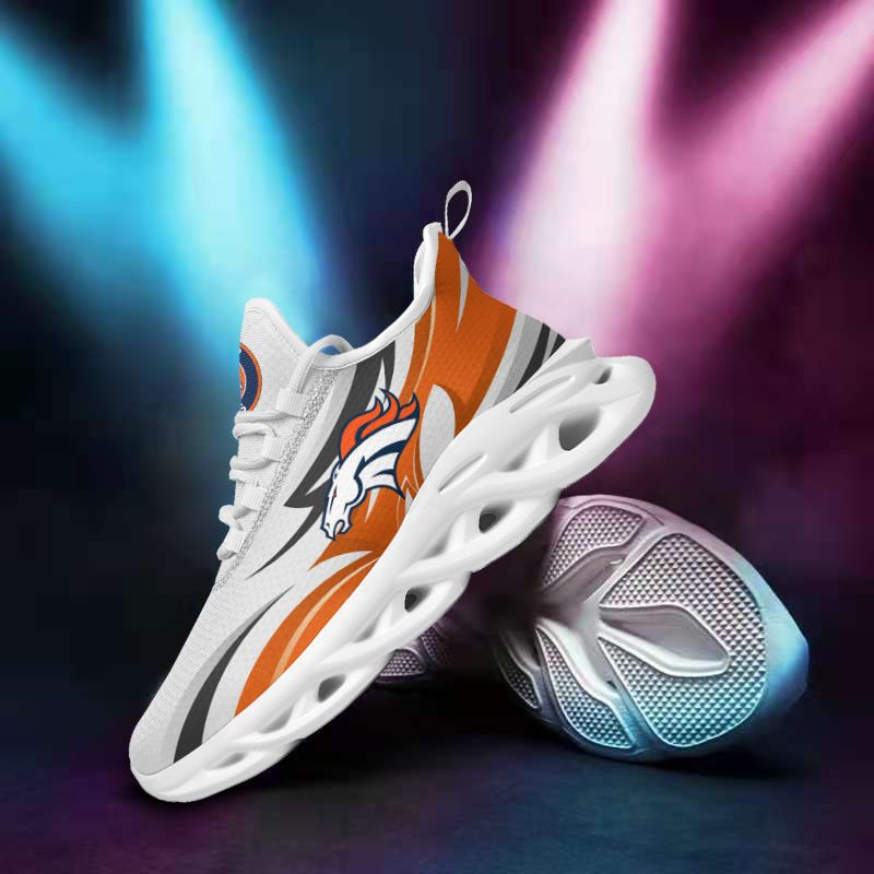 Denver Broncos Yezy Running Sneakers Side View