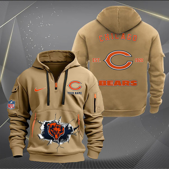 Chicago Bears Hoodie Back View