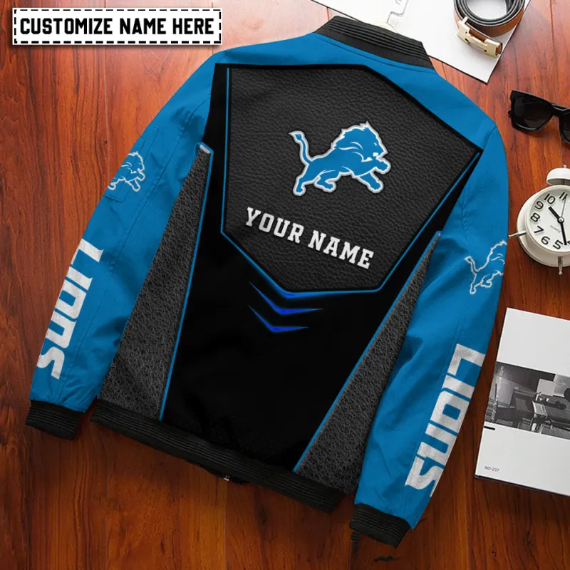 Detroit Lions Bomber Jacket Details