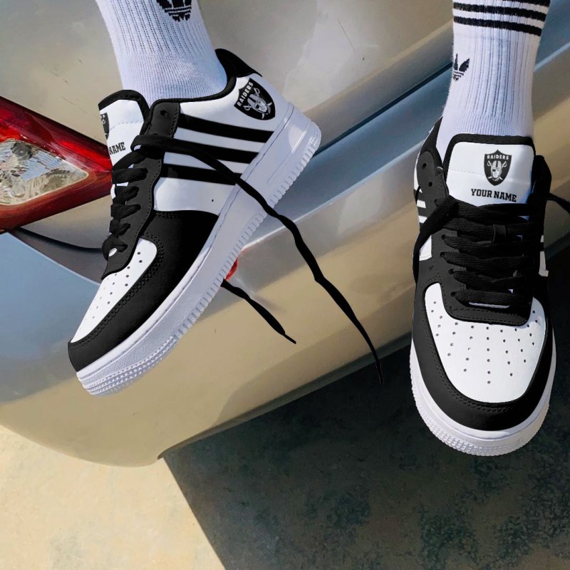 Las Vegas Raiders AF1 Shoes - Back View