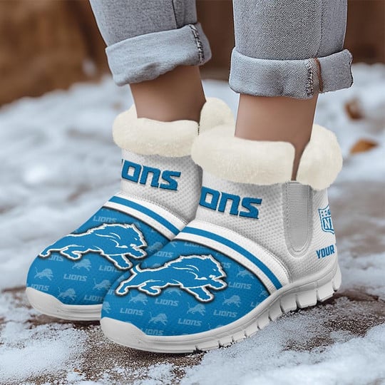 Detroit Lions Comfy Winter Boots
