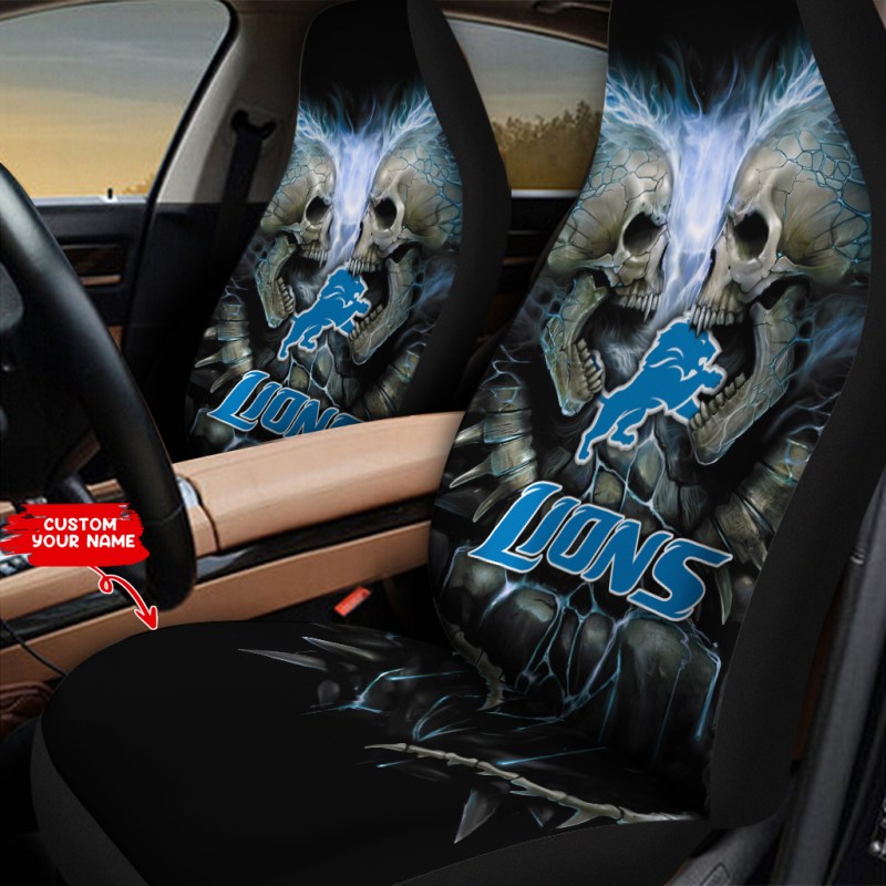 Detroit Lions Car Seat Cover Design