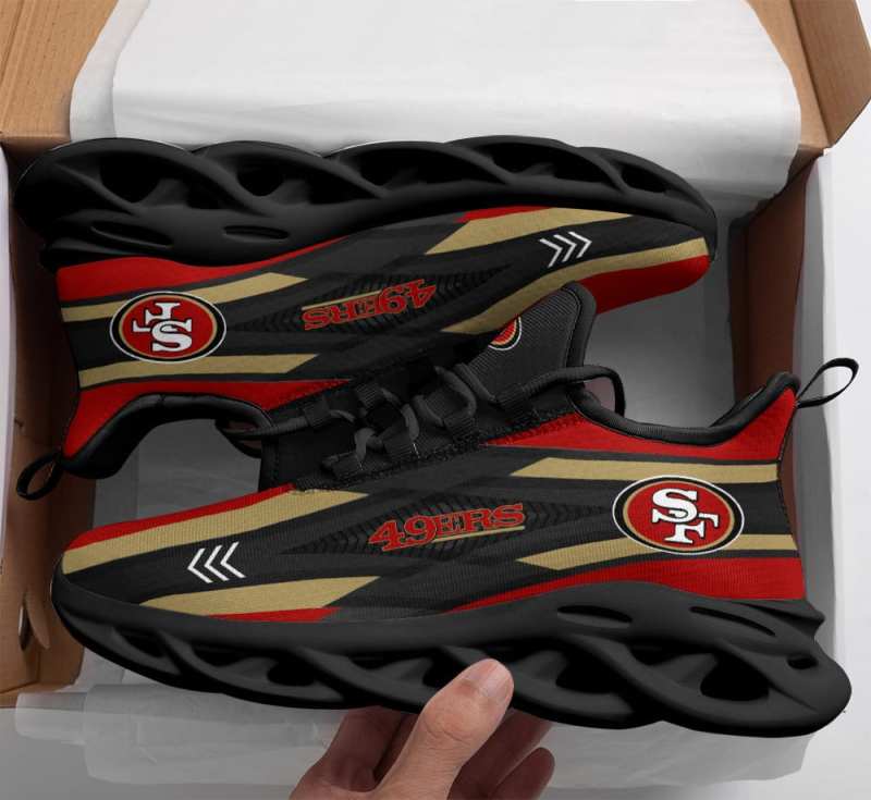 San Francisco 49ers Yezy Sneakers - Top View