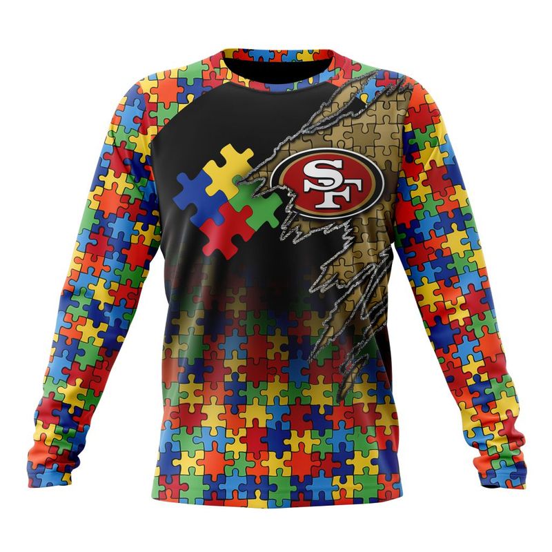 Special Autism Awareness Hoodie for San Francisco 49ers Fans
