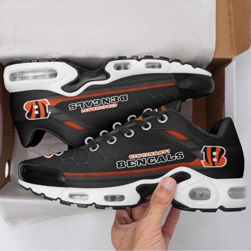 Cincinnati Bengals Personalized Plus T-N Youth Sneakers