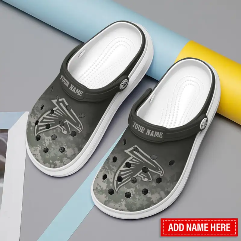 Atlanta Falcons Personalized Limited Clog Side View