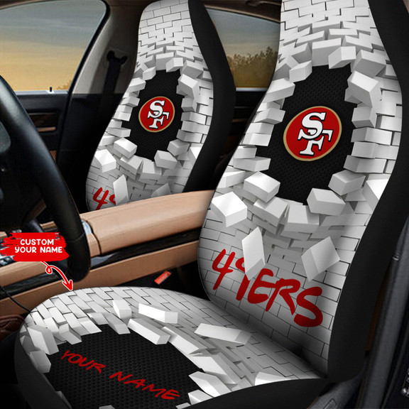 San Francisco 49ers Personalized Car Seat Cover 1