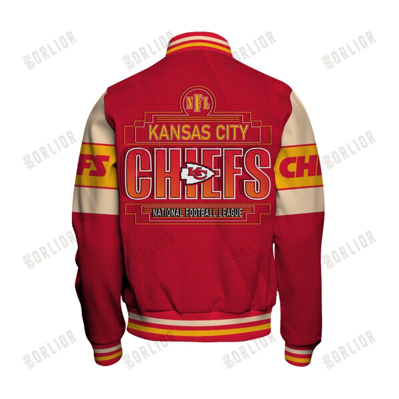 Kansas City Chiefs Varsity Jacket Detail