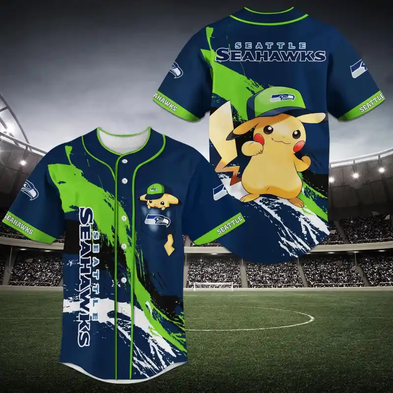 Seattle Seahawks Baseball Jersey