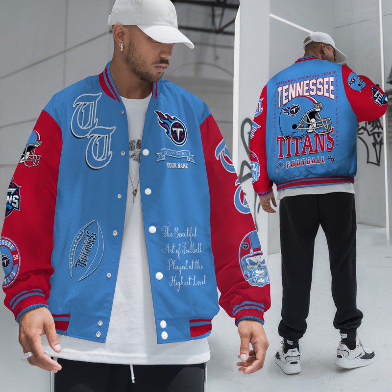 Tennessee Titans Varsity Jacket Image 2