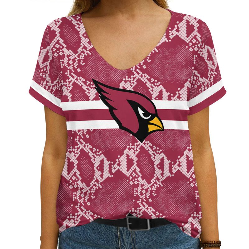 Arizona Cardinals Women's V-neck T-shirt