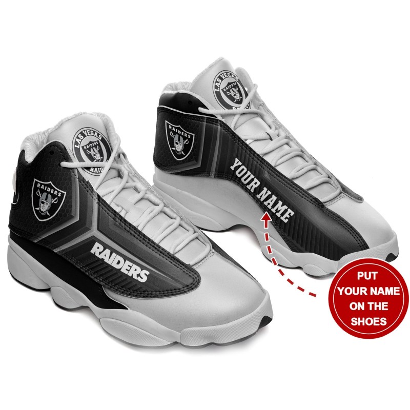 Las Vegas Raiders Personalized AJD13 Sneakers Image 2