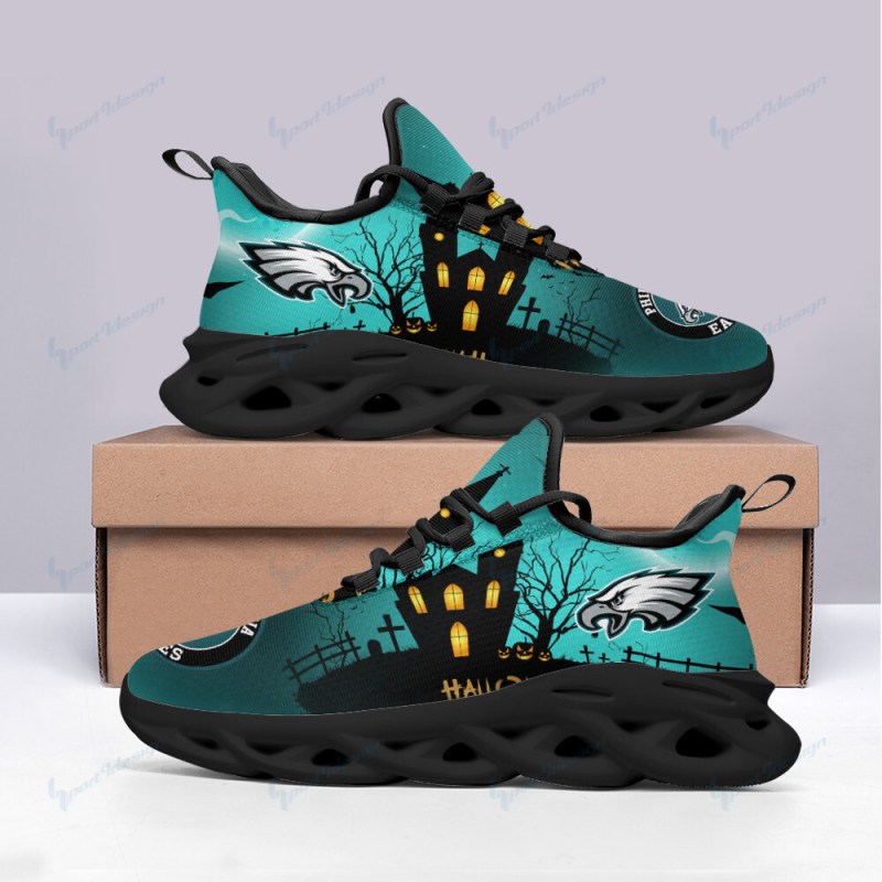 Philadelphia Eagles Yezy Running Sneakers Front View