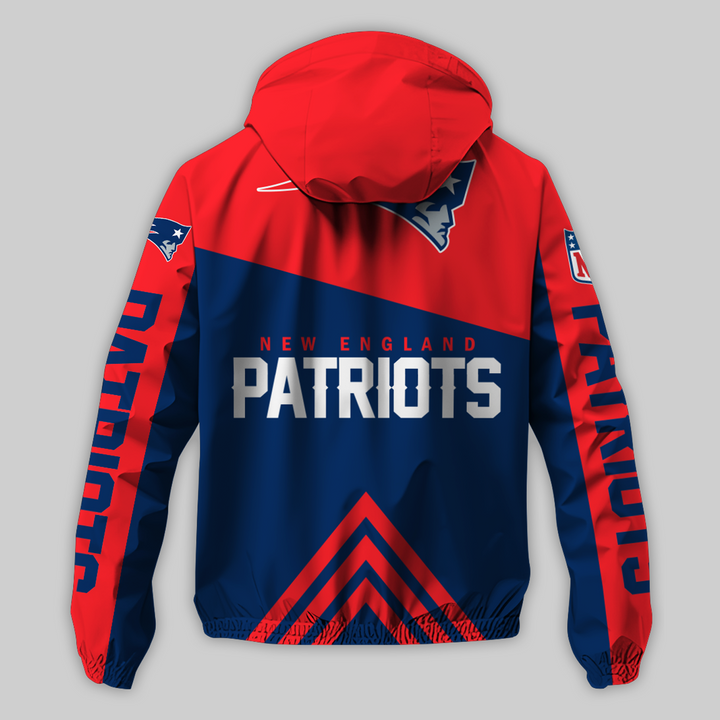 New England Patriots Outdoor Jacket Back View