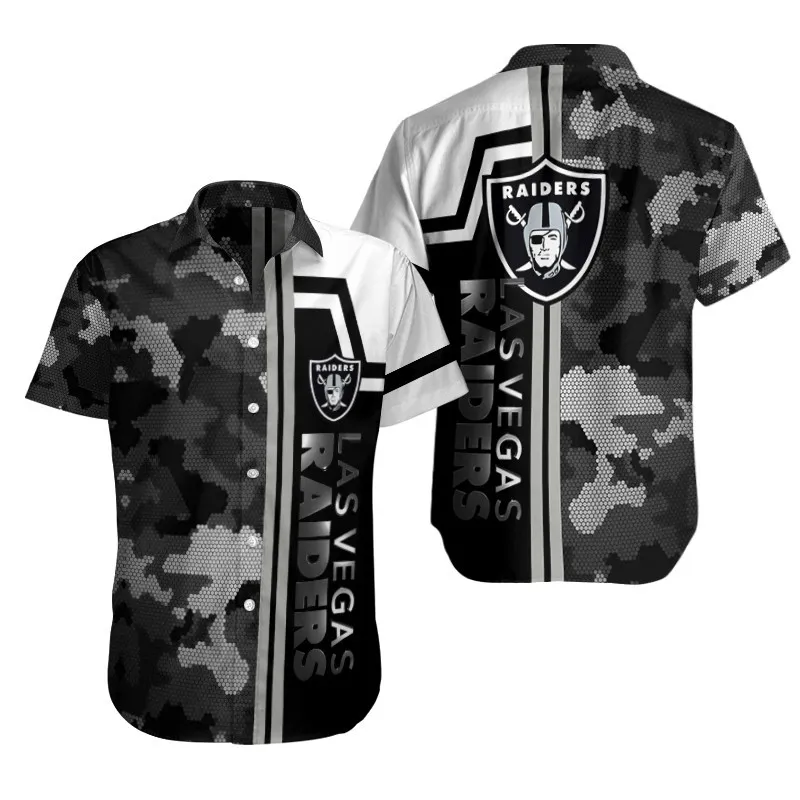 Sizing Chart for Las Vegas Raiders Button Shirt