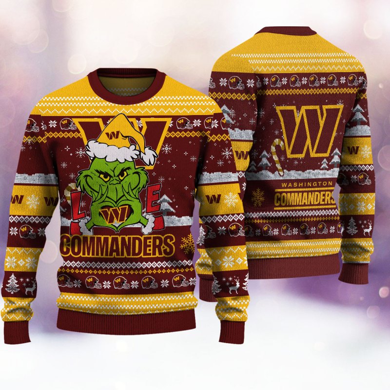 Washington Commanders Ugly Christmas Sweater 4