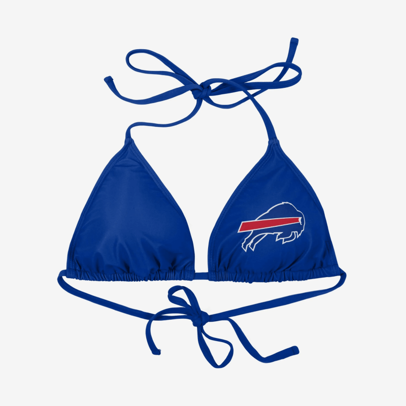 Buffalo Bills Women's Solid Logo Bikini Side View