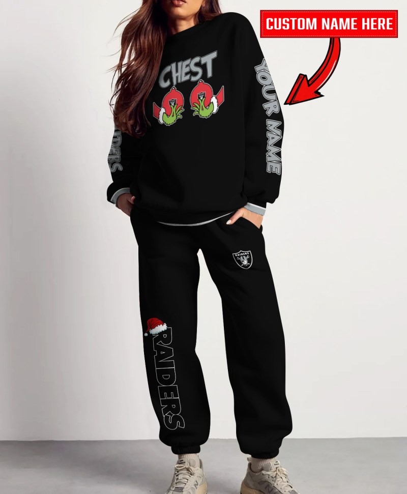 Las Vegas Raiders Sweatshirt and Sweatpants Christmas Collection