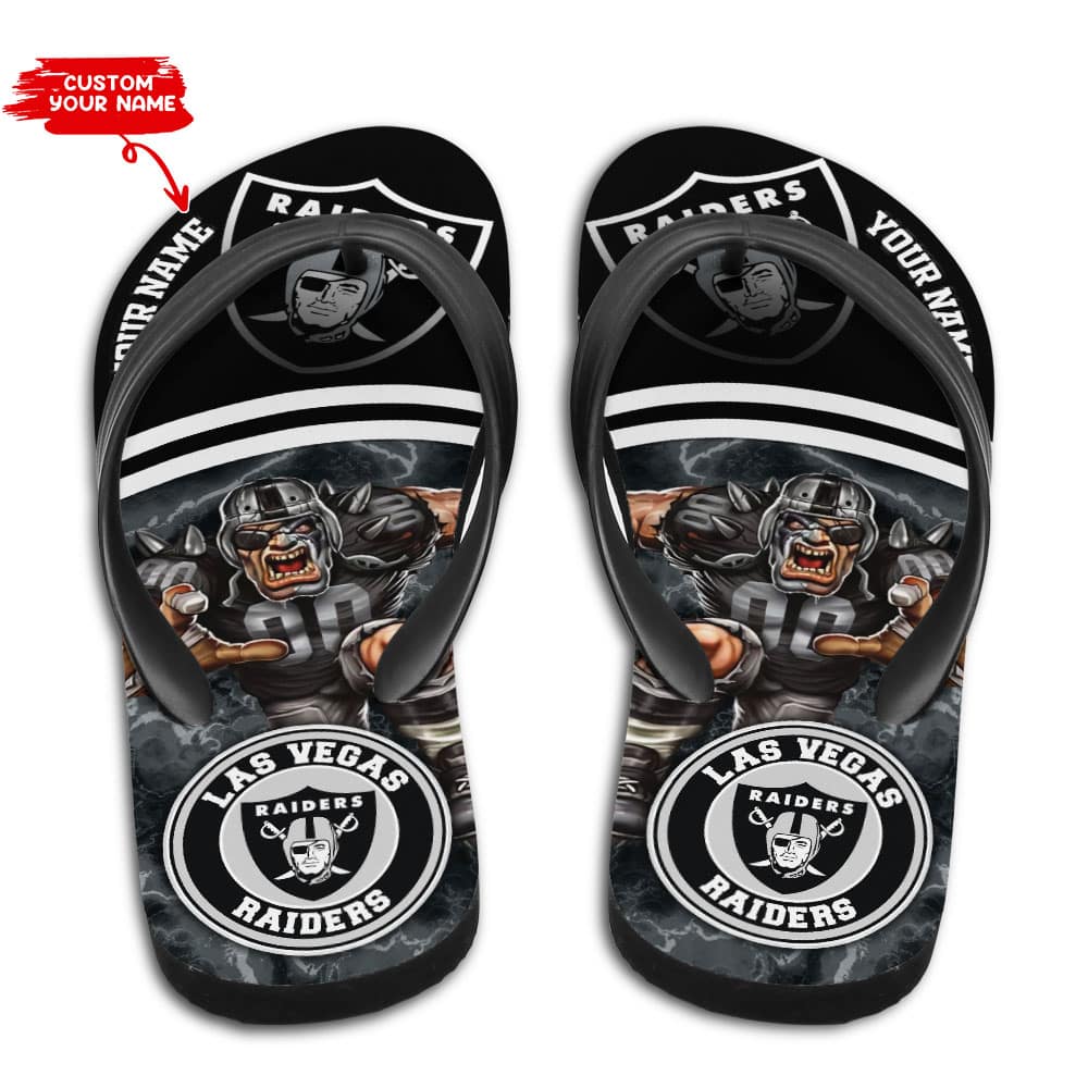 Las Vegas Raiders Flip Flop 1