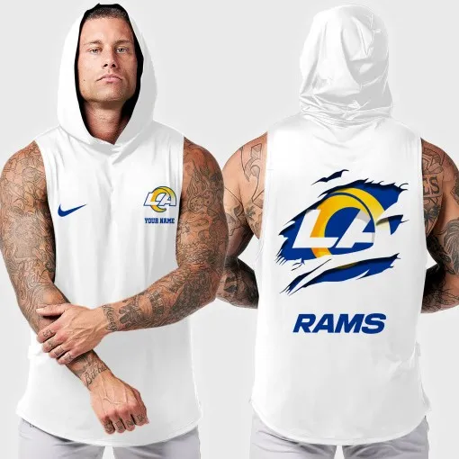 Los Angeles Rams Men's Workout Hooded Tank Top