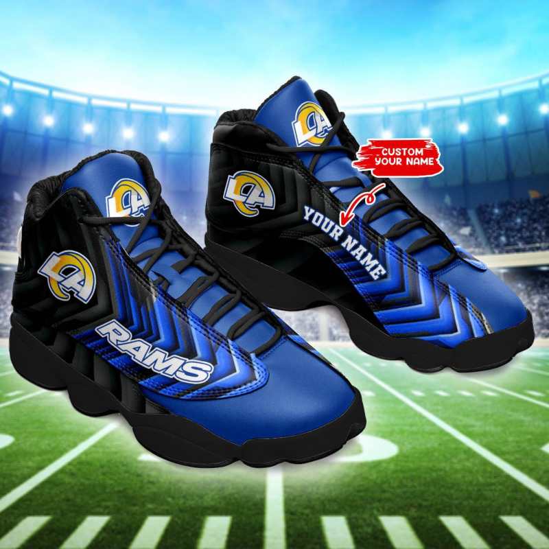 Los Angeles Rams Personalized AJD13 Sneakers Image 1
