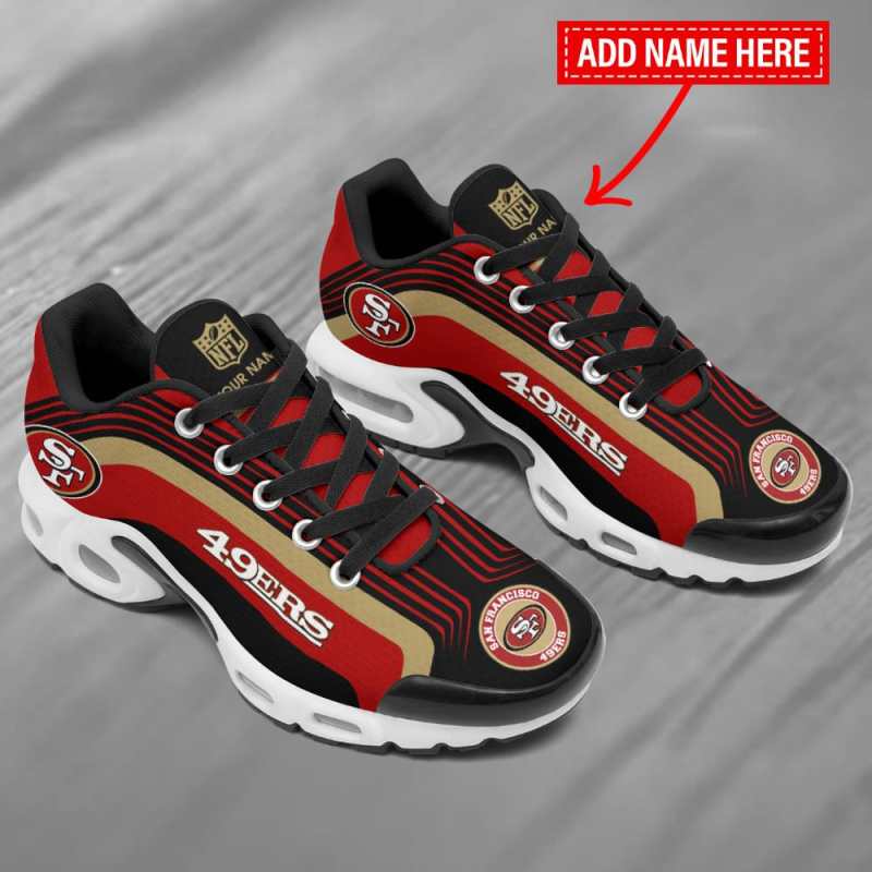 San Francisco 49ers Personalized Plus T-N Youth Sneakers