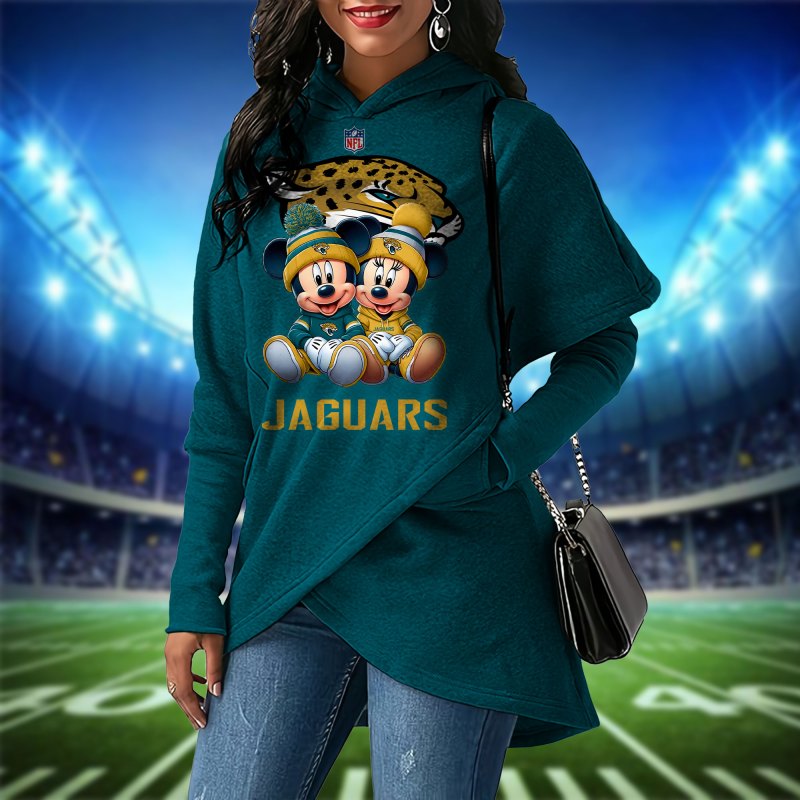 Jacksonville Jaguars Women Irregular Hoodie