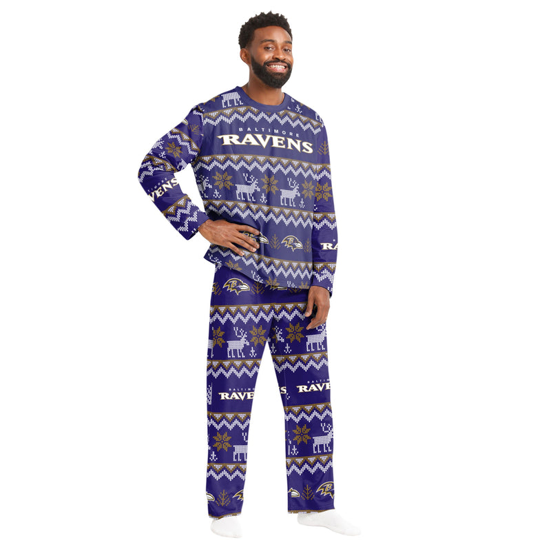 Baltimore Ravens Family Holiday Pajamas 2