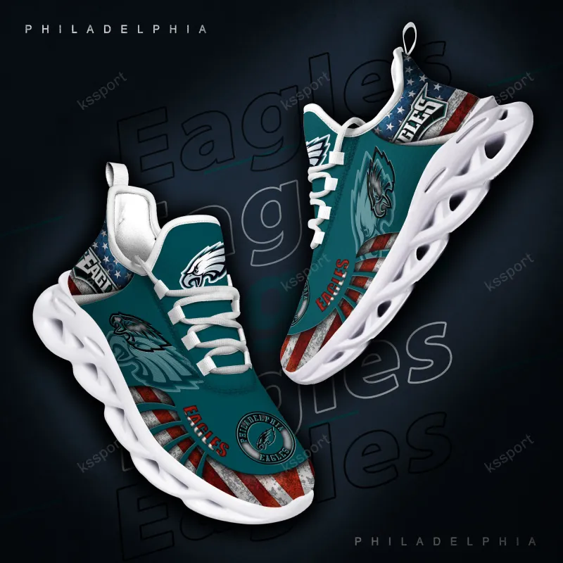 Philadelphia Eagles Yezy Sneakers Front View