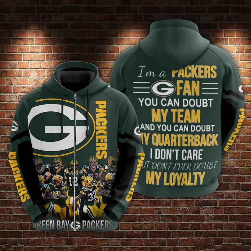 Green Bay Packers Limited Hoodie S431 - Back View