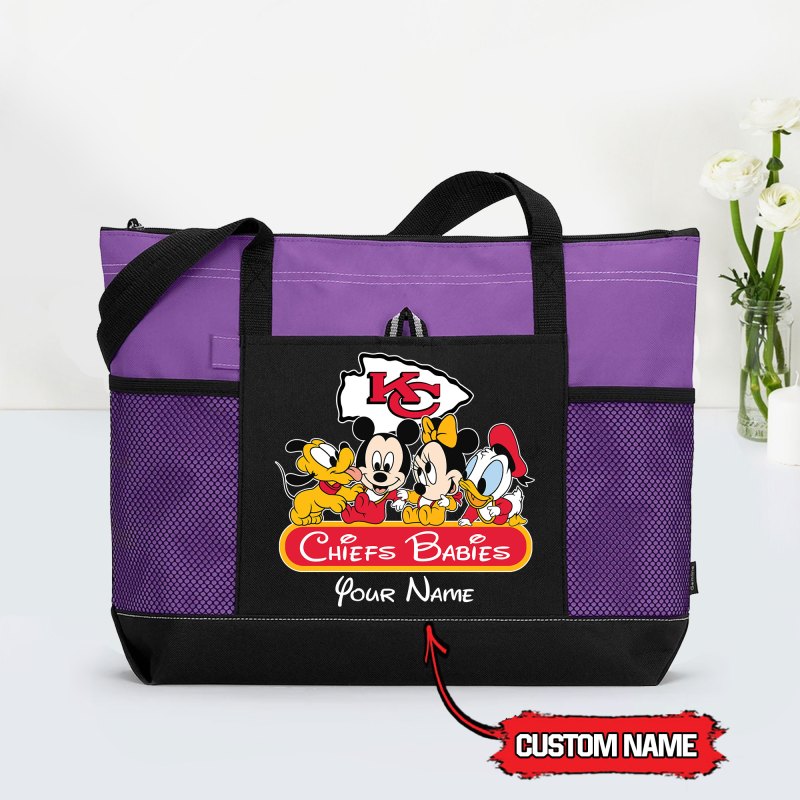 Kansas City Chiefs Tote Bag Purple