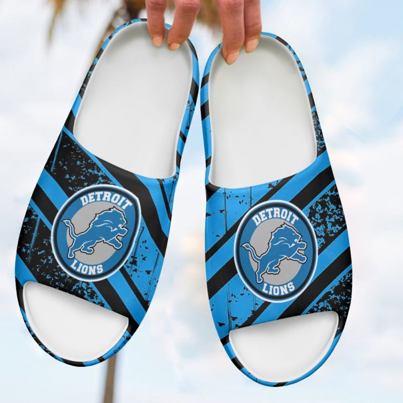 Detroit Lions Yeezy Slippers