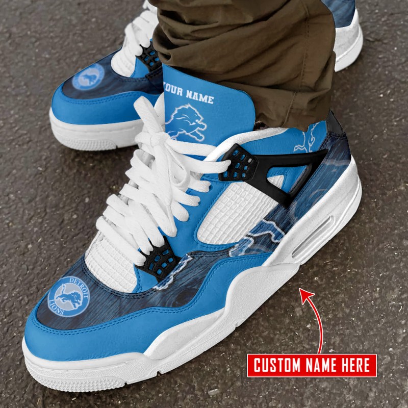 Detroit Lions AJ4 Sneaker - Image 2