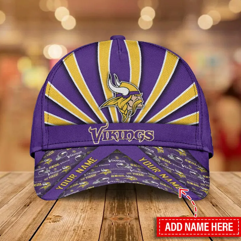 Minnesota Vikings Personalized Classic Cap