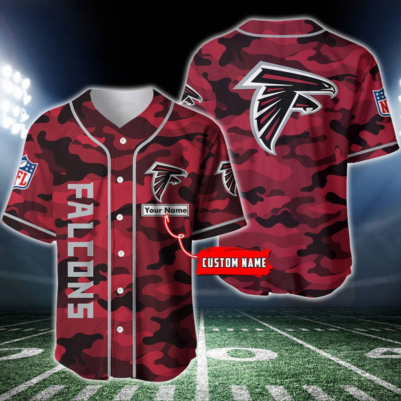Atlanta Falcons Personalized Baseball Jersey