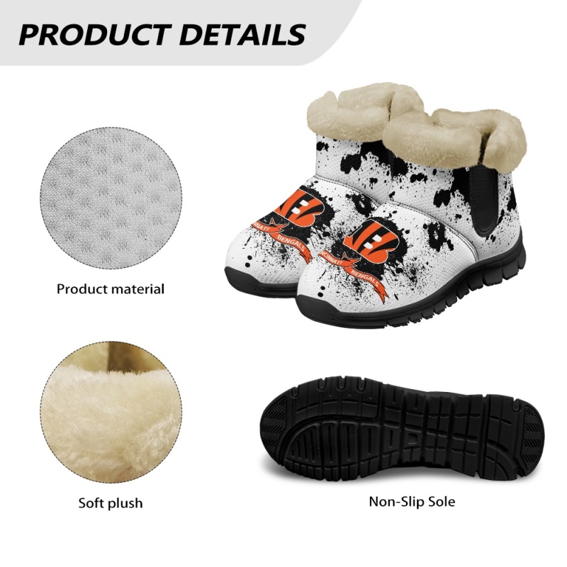 Cincinnati Bengals Comfy Winter Snow Boots Image 6