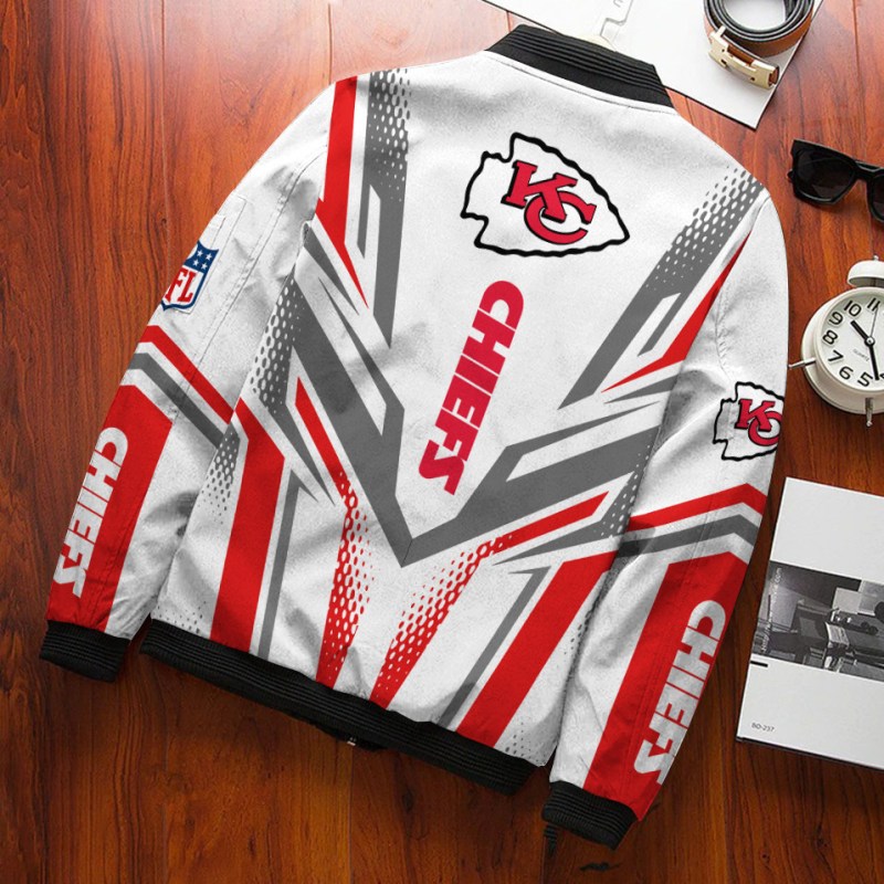 Kansas City Chiefs Bomber Jacket Detail