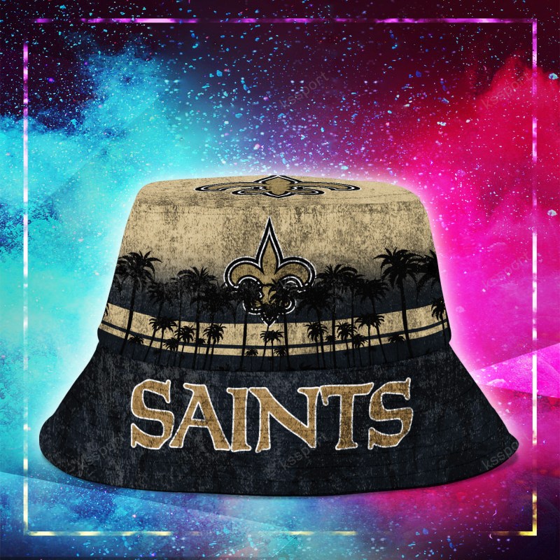 Reversible New Orleans Saints Bucket Hat