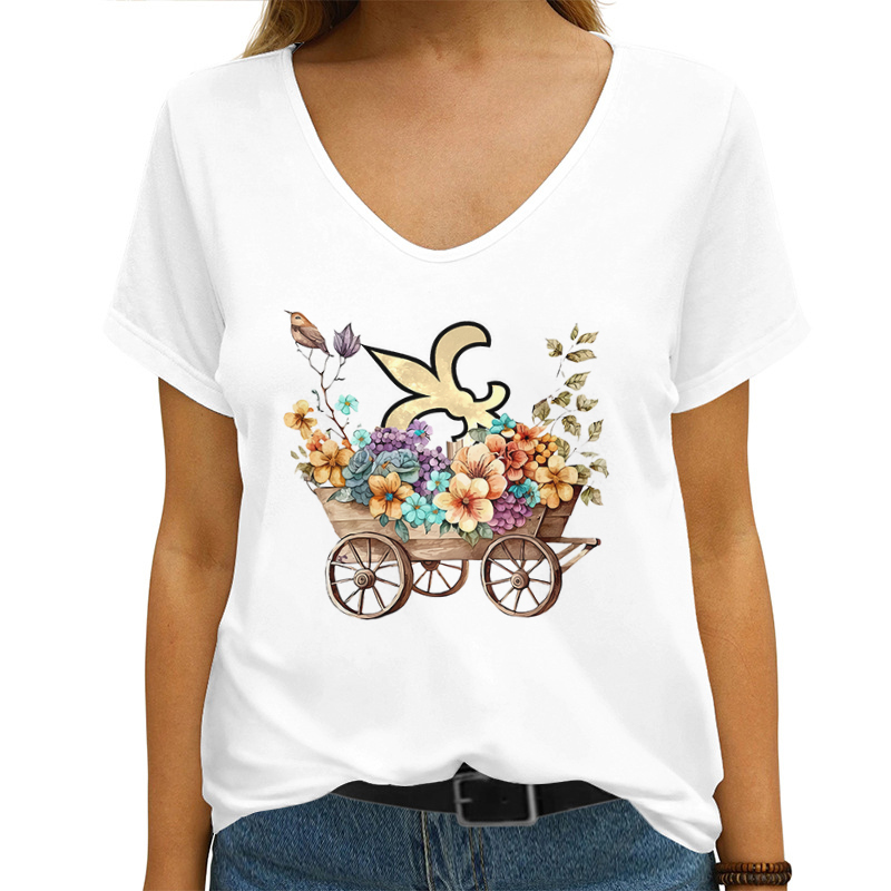 New Orleans Saints V-neck Women's T-shirt