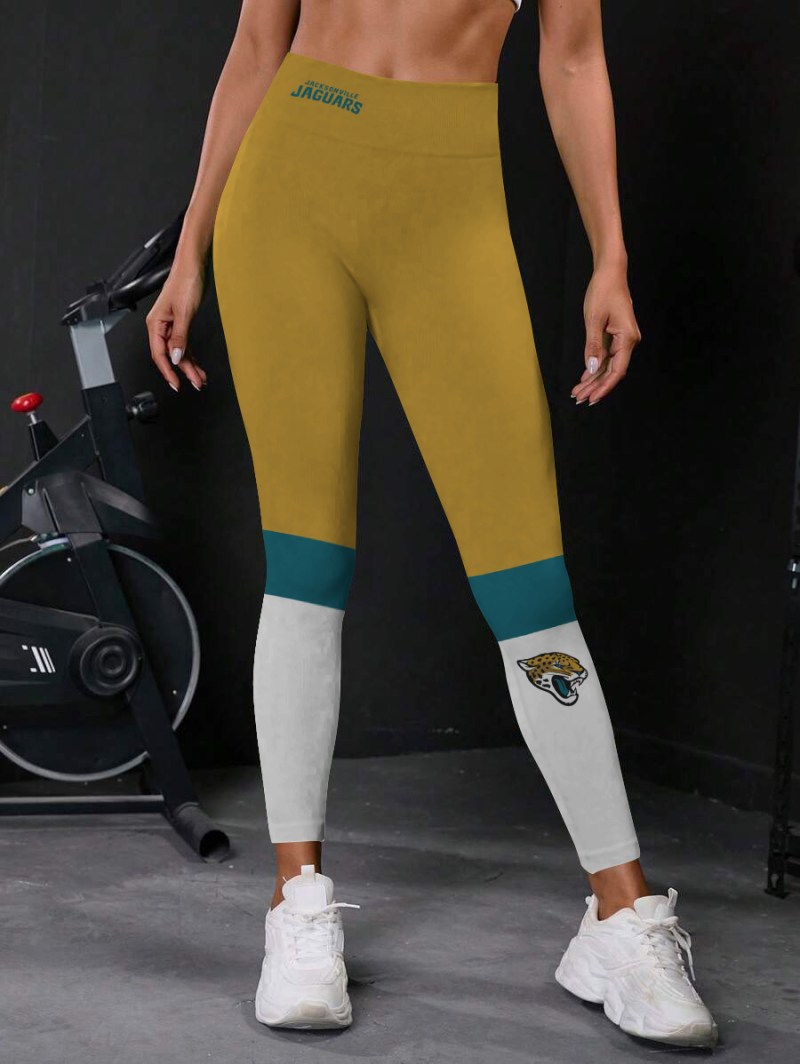Jacksonville Jaguars High Waist Push Up Printed Leggings