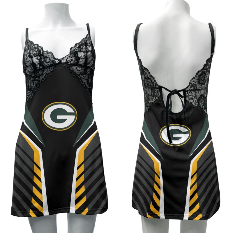 Green Bay Packers Slip Dress Image 1
