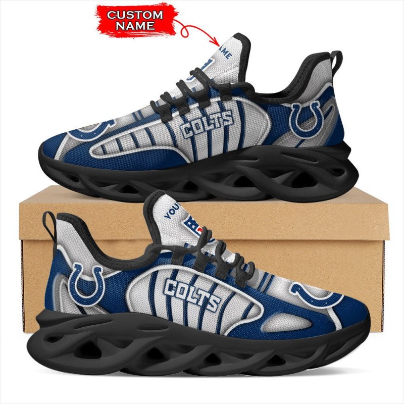 Indianapolis Colts Personalized Yezy Running Sneakers 4